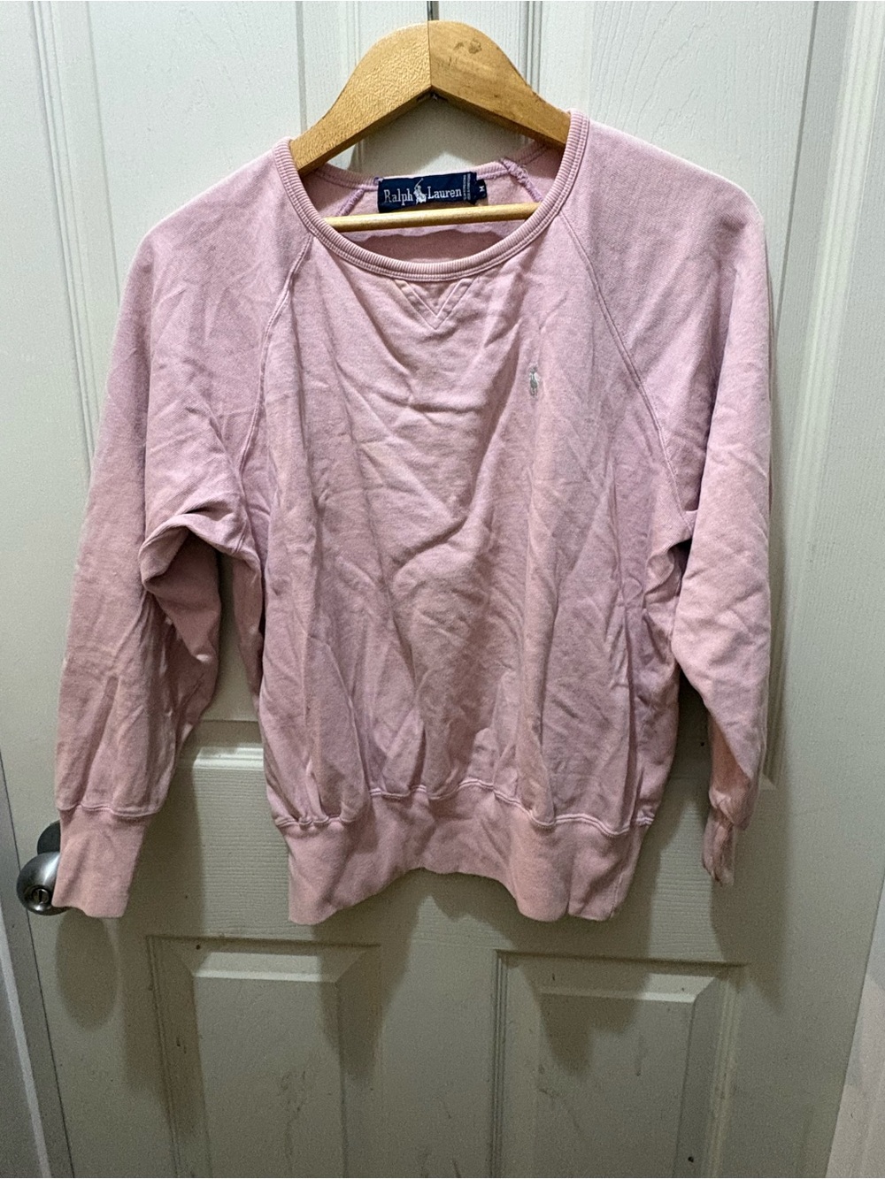 Vintage Ralph Lauren Light Pink Crewneck Sweatshirt